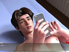 大胸部的熟女在动画3D PC游戏中被射精