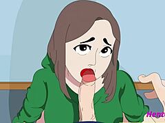 丰满的熟女在未经审查的Hentai动画中展示出色的口交表演